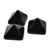 Minerální kabošon - obsidián - 20 x 20 x 12-13 mm - pyramida