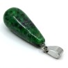 Natural Ruby in Zoisite - Teardrop - 28-30 x 10-12 mm, Hole: 6 x 4 mm
