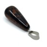 Přírodní mahagonový obsidián - 28-30 x 10-12 mm - přívěsek kapka