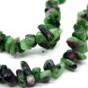 Natural Ruby in Zoisite - Chips - 3-11 x 3-5 x 1-4 mm, Hole: 1 mm - Weight 1 g