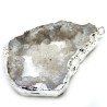 Natural Agate Pendant - Plated Geode/Druzy - 18-48 x 28-70 x 6-9 mm
