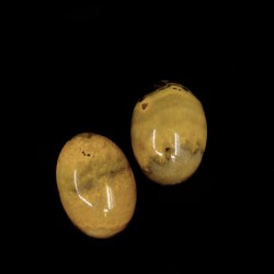 Minerální kabošon - přírodní čmeláčí jaspis - 18 x 13 x 6 mm - ovál