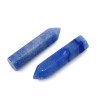 Natural Quartz with Sodalite Stone - UNDRILLED Tumbled Pointed Prism - 36.5-40 x 10-11 mm