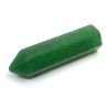 Přírodní zelený aventurín - tromlovaný hranol se špičkou - BEZ DÍRKY - 36,5-40 x 10-11 mm