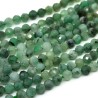 Natural Emerald - Round Faceted Beads - Ø 2 mm, Hole: 0.5 mm