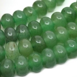 Natural Green Aventurine - Rondelle Beads - Ø 6 x 4 mm, Hole: 1 mm