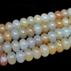 Natural Yellow Aventurine - Rondelle Beads - Ø 6 x 4 mm, Hole: 1 mm