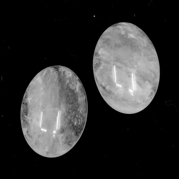 Mineral Cabochon - Crystal Quartz - 18 x 13 mm - Oval