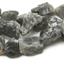 Natural Labradorite Beads - Rough Raw Stone - 6-12 x 6-10 x 5-8 mm, Hole: 0.7 mm