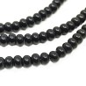 Natural Onyx - Rondelle Beads - 6 x 4 mm, Hole: 1 mm