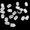 Natural Crystal Stone - UNDRILLED Tumbled Pointed Prism - 6.5-7 x 4 x 4.5 mm