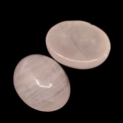 Mineral Cabochon - Rose Quartz - 10 x 8 x 4-5 mm - Oval