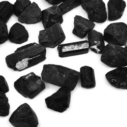 Natural Black Tourmaline/Schorl - Undrilled Stone - 15-25 x 8-20 x 4-15 mm