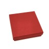 Česká elegantní dárková krabička na náramky - 8,5 x 8,5 x 2,5 cm - matné plátno