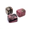 Natural Rhodonite - Tumbled Stone Cube - 13-27 x 13-27 x 13-27 mm