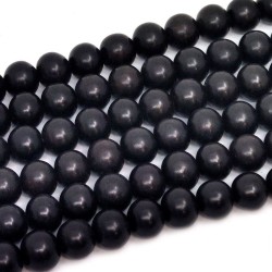 Ebony Wood - Round Beads - Ø 10 mm, Hole: 1 mm