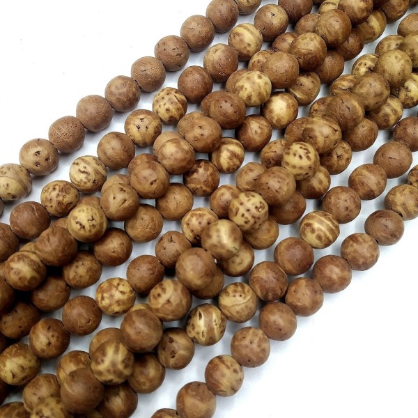 Bodhi Wood - Round Beads - ∅ 11 mm, Hole: 1 mm