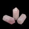 Natural tumbled pointed prism with a hexagonal base made of mineral rose quartz, not drilled (without holes) in size 33-35 x 16-17 x 14.5-15 mm, which can be further modified or incorporated into jewelry (eg by wire wraping) or donate as a stone for good luck.
Country of origin: Brazil/Madagascar/Mozambique/South Africa
WARNING: The stones are somewhat  irregular in shape and may contain indentations, grooves and small chips that highlight the absolutely natural origin of the mineral.
THE PRICE IS FOR 1 PIECE.