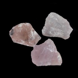 Přírodní růženín - nevrtaný surový kámen - 19-40 x 21-40 x 9-26 mm