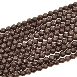 Natural White Jadeite – 8-9mm – Faceted Beads, Dyed – Hole: 1mm – Quantity: 1 piece