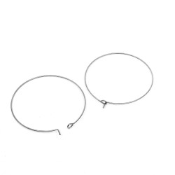 316 nerezová kreole - 45 x 40 x 0,8 mm - cena za 1 pár