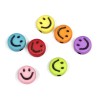 Plastic round beads made of colorful acrylic material with a black smiley with a diameter of 7 x 3,5 mm and a hole for a thread with a diameter of 1,5 mm.
Note - The beads are offered in packs of 10 grams and the color composition of each pack is purely random. The color composition in the illustration is so purely indicative.
THE PRICE IS FOR 10 g (approx. 70 PCS).