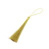 Large decorative pendant in the shape of a tassel made of nylon fibers with metalic colors in a size of 78-85 x 5 mm.,The whole tassel with the eyelet measures approx. 135-145 mm. Tassels are used as a decorative accessory for bracelets or necklaces, especially Buddhist-themed ones.
THE PRICE IS FOR 1 PCS.