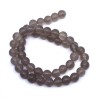 Natural Gray Chalcedony - Round Beads - Ø 8 mm, Hole: 1 mm