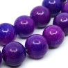 Natural Sugilite - Dyed and Heated Round Beads - Ø 10 mm, Hole: 1 mm