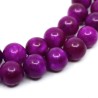 Natural Malaysia Jade - Imitation of Sugilite - Dyed and Heated Round Beads -Ø 6 mm - Hole: 0.8 mm
