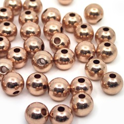 NON-JEWELRY Brass Spacer Bead - Round - Ø 6 mm, Hole: 1.5 mm