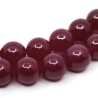 Synthetic Ruby - Round beads - Ø 8 mm, Hole: 1 mm