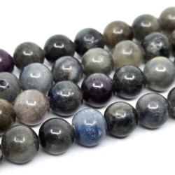 Natural Corundum - Round Beads - Ø 8-8.5 mm, Hole: 0.8 mm