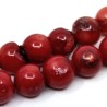 Sea Bamboo Coral (Imitation Coral) - Round Beads - Ø 8 mm, Hole: 0.7 mm