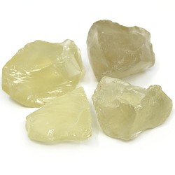 Přírodní citronový křemen - surový nevrtaný kámen - 13-48 x 9-34 x 4,5-26 mm