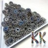 Separating bead made of zinc alloy - flower - Ø 6.5 x 2 mm