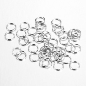 Iron Jump Rings - Ø 5 mm - quantity 1 g (approx. 23 pcs)