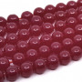 Synthetic Ruby - Round beads - Ø 6 mm, Hole: 0.8 mm