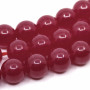 Synthetic Ruby - Round beads - Ø 6 mm, Hole: 0.8 mm