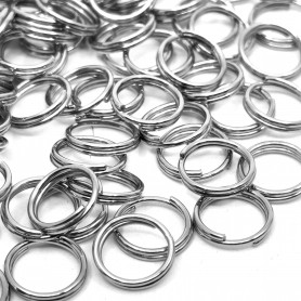 Iron Split Rings - Ø 8 mm - quantity 1 g (approx. 7pcs)