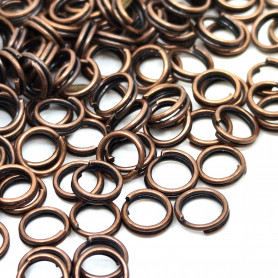 Iron Split Rings - Ø 5 mm - quantity 1 g (approx. 13 pcs)