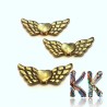 Zinc alloy bead - angel wings - 22 x 9 x 2 mm