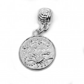 NON-JEWELRY Zinc alloy Pendant - Zodiac Signs - Silver plated - 20 x 17 x 2 mm, Hole: 4 mm
