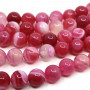 Natural Striped Agate - Round Beads - Ø 8 mm, Hole: 1 mm