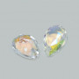 Imitation Swarowski Glass Plated Transparent Pendant - Teardrop - 9 x 6 x 4 mm, Hole: 1 mm