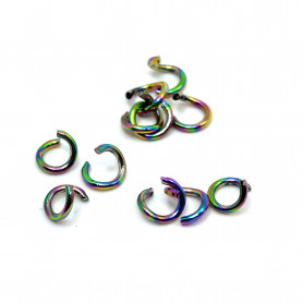 201 Stainless Steel Jump Rings - Plated - Ø 4 mm