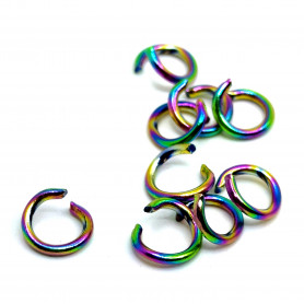 304 Stainless Steel Jump Rings - Plated - Ø 5 mm