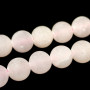 Natural Frosted Rose Quartz - Round Beads - Ø 6-7 mm, Hole: 1 mm