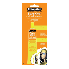 CLEOPATRE - Transparent adhesive extra strong POWER CLEOR - 30 g in tube