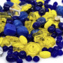 Modrý mix českých skleněných korálků značky PRECIOSA o různých tvarech, velikostech a odstínech barev s dírkami pro průvlek o průměru cca 0,5-1,5 mm. 
UVEDENÁ CENA JE ZA 50 g (cca 160 ks)
Korálky jsou prodávány v podobě náhodného mixu a každé balení korálků se tak může složením mírně lišit. Ilustrační fotografie zachycuje všechny možné tvary, velikosti a barvy korálků, které se mohou v mixu objevit. Počet ks v balení se může lišit v závislosti na velikosti kuliček!